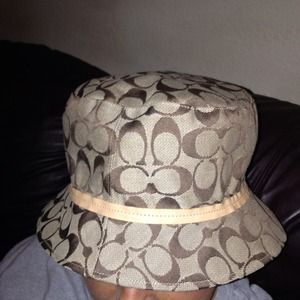 Authentic Coach brown/beige hat