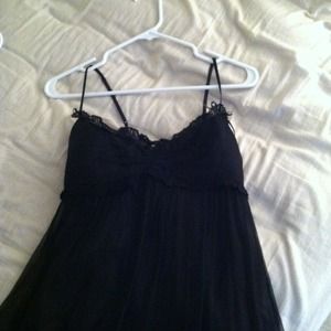 Little black dress.  Very cute!