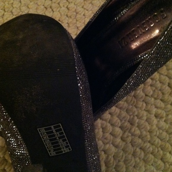 Silver sparkle 4.5 inch heel - Picture 2 of 3