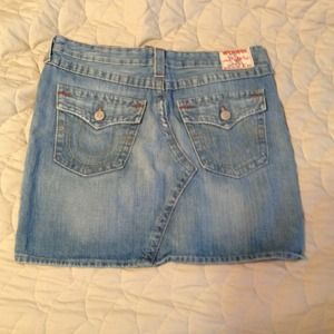 True religion jean skirt