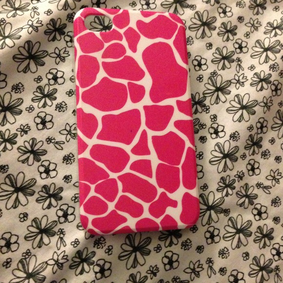 ✋Trading with @mirrholl Pink giraffe iphone 4/4s - Picture 1 of 4