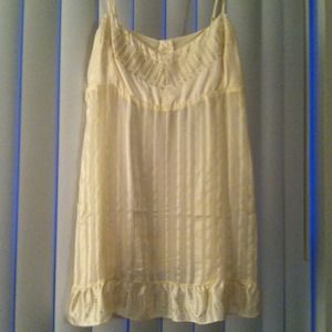 BCBG cream tank
