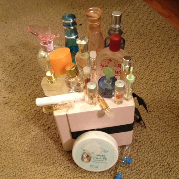 Perfume sampling and iPhone 4S case