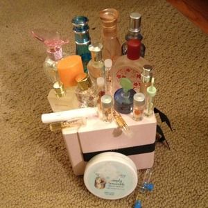 Perfume sampling and iPhone 4S case