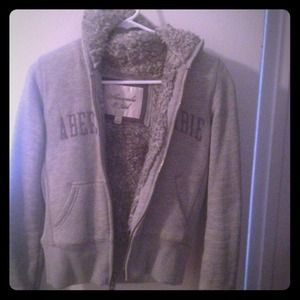Abercrombie & Fitch light gray jacket
