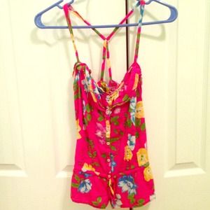 Floral Hollister top