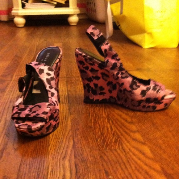 Alice + Olivia cheetah heels