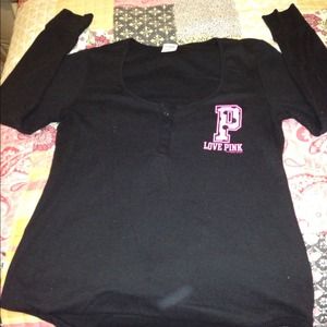 🚫SOLD🚫VS Pink Waffle Knit Top