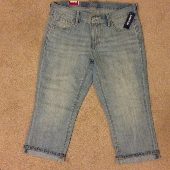 🚩SALE🚩Old navy light blue Diva crop low rise