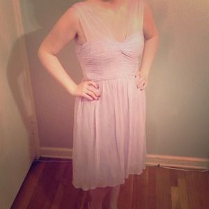 Flowing Purple Silk Dress