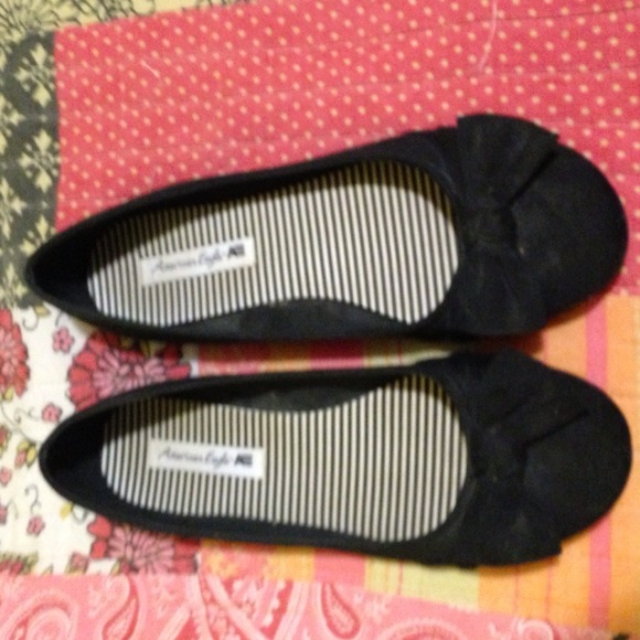 Black Suede Flats