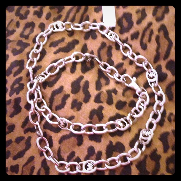 Michael Kors Chain Link Silver Necklace