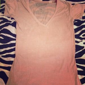 REDUCED Rosy pink v-neck ORGANIC COTTON