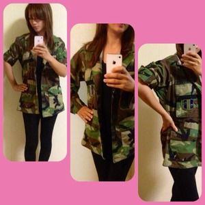 Camo Shirt/Jacket, Size XS