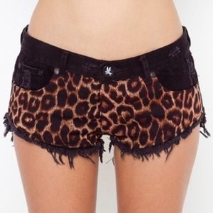 Leopard cutoffs from NastyGal.com