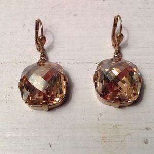 Gold and Champagne Earrings