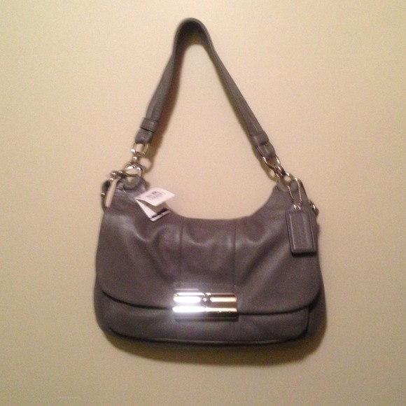 Small grey Coach handbag