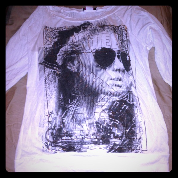 Brand new quarter sleeve white shirt