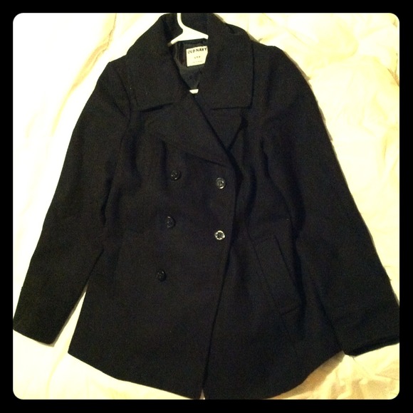 💥Traded💥Black peacoat, Old Navy