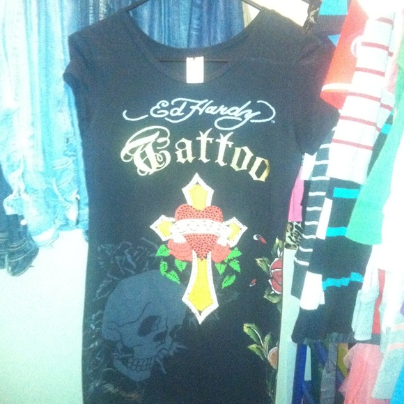 Ed Hardy short dress REDUCED PRICE!