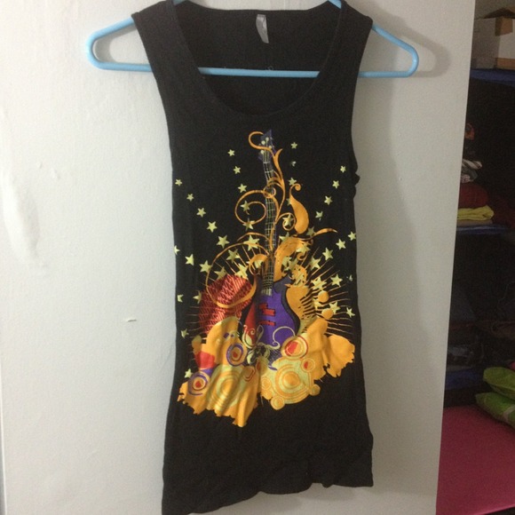 Black tank guitar design