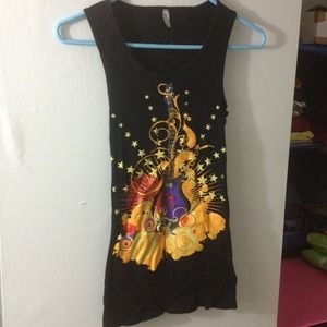 Black tank guitar design