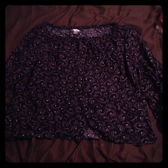 Purple White Stag Lon sleeve shirt