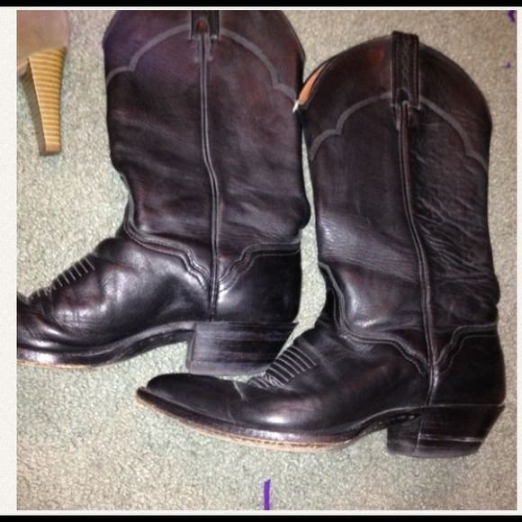 Leather boots