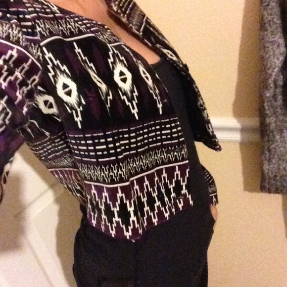 ✨Cropped print jacket - Picture 3 of 4