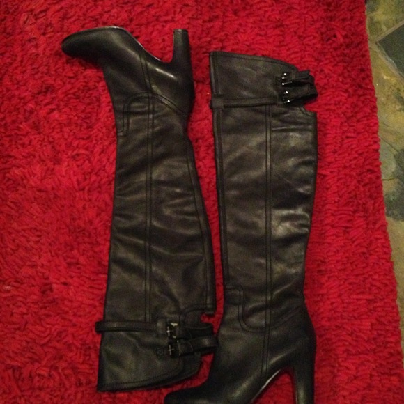 Sam Edelman boots black 3" heel