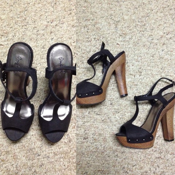 T-strap heels