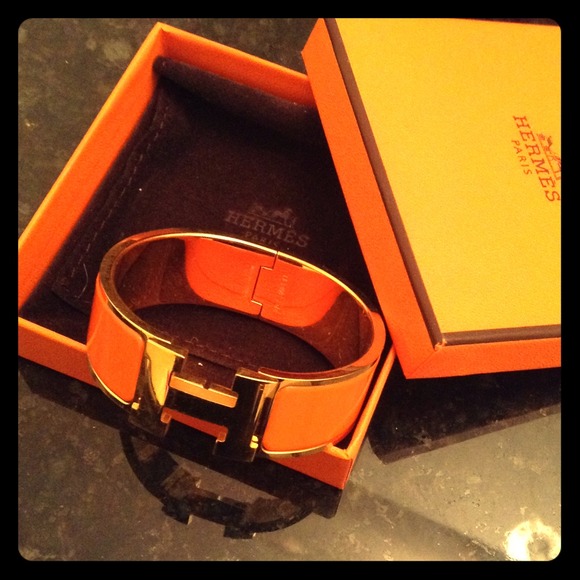 Authentic Hermes H Click Bracelet