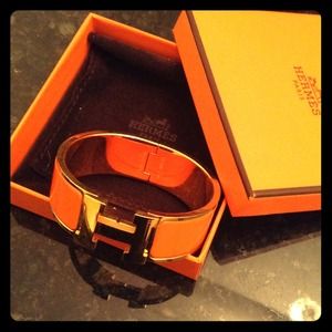 Authentic Hermes H Click Bracelet