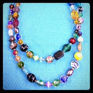 Long beaded necklace
