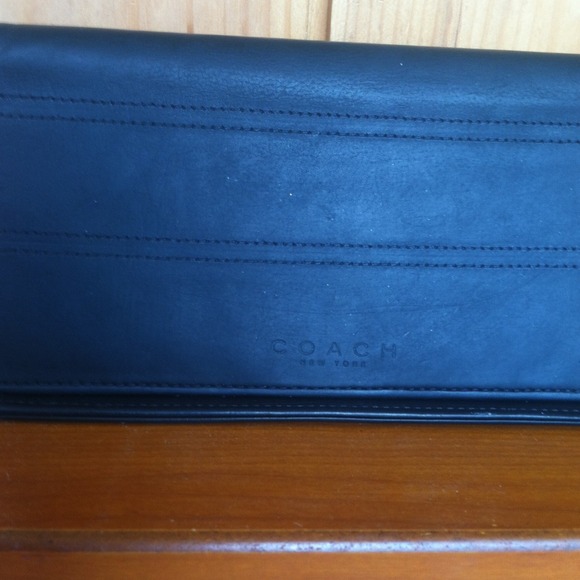 SOLD Coach New York Black Leather Wallet