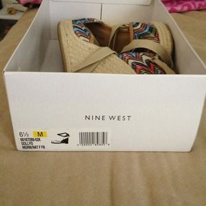 Nine West Espadrilles with a wrap around strap