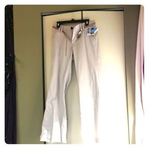 Boot cut khaki pants