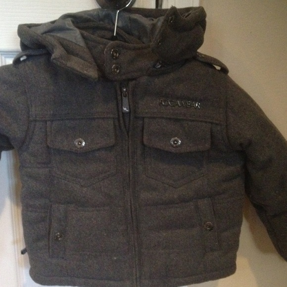 Rocawear kids 3t wool hooded coat