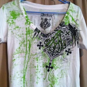 Affliction shirt size medium