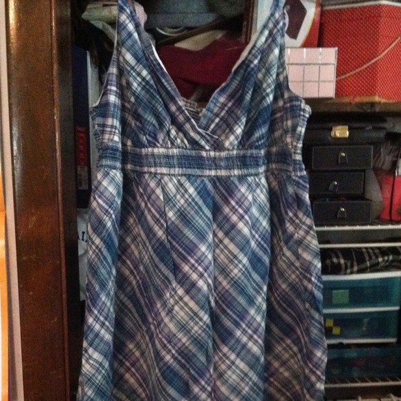 🚫BUNDLED🚫Blue and tan sundress
