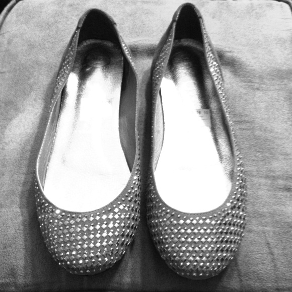SOLD ----Jeffrey Campbell Crystal Ballet Flats