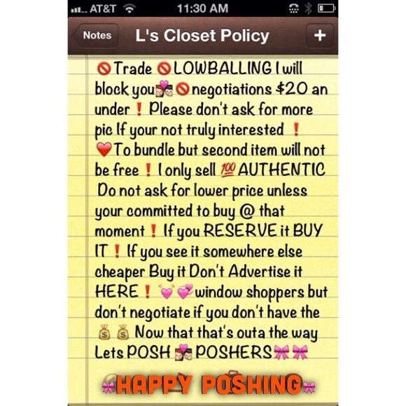 Please Adhere to the Policy