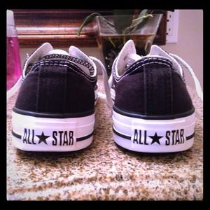 Black unisex Converse All Star shoes