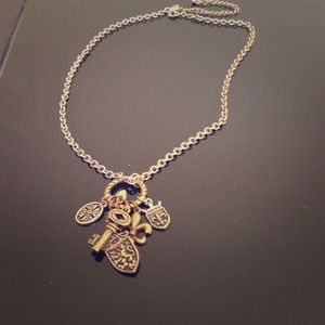 Silver and gold necklace