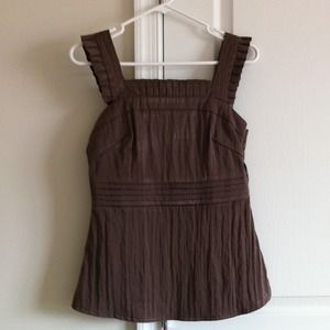 CELINE brown sleeveless