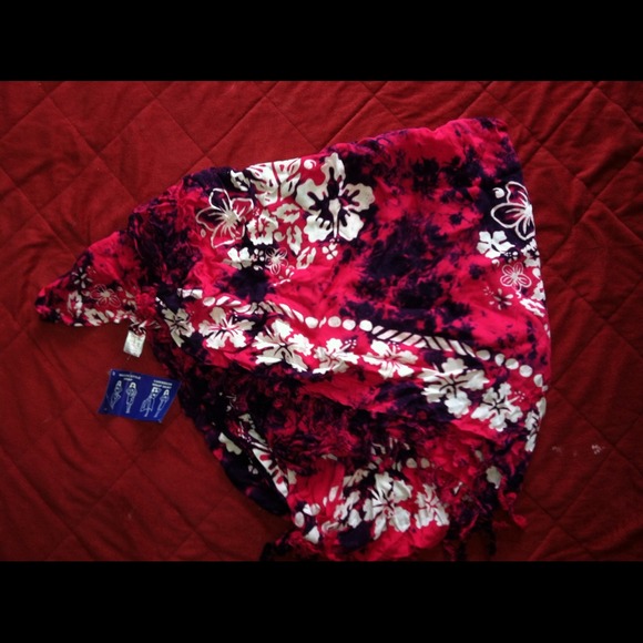 Pink, Purple & White Sarong