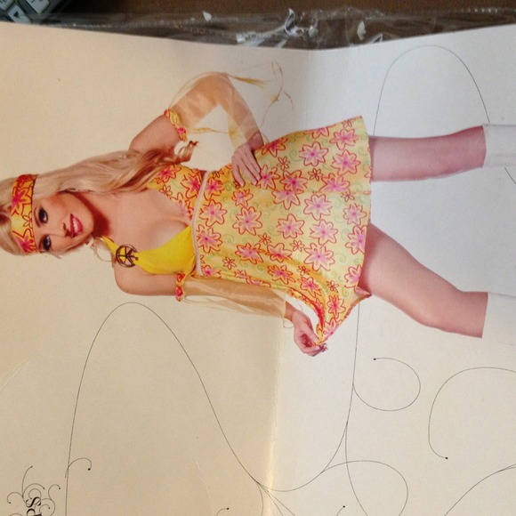 "Flower child" costume. Adult size small