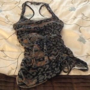 Leopard/army colors tank top