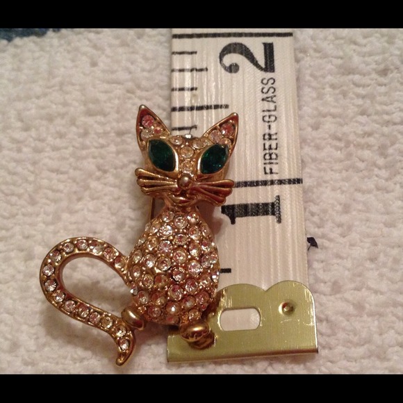 Vintage Kitty Cat pin - Picture 2 of 2