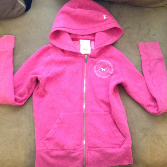 Victoria's Secret pink zip up hoodie